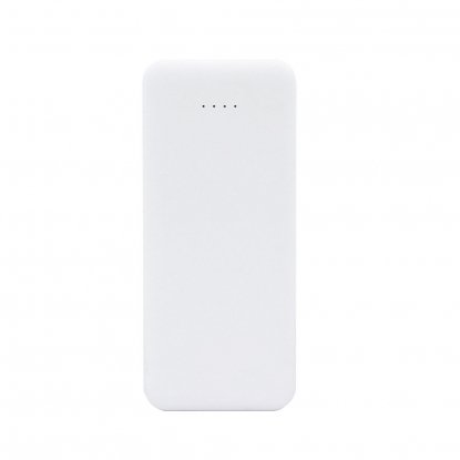 Внешний аккумулятор Arrida 5000mAh с покрытием софт-тач, белый