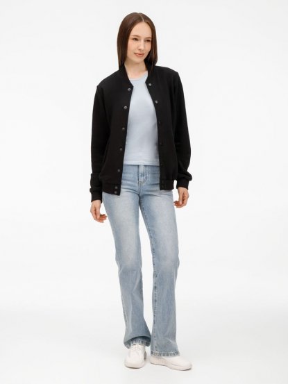 Бомбер унисекс Nuppu, черный