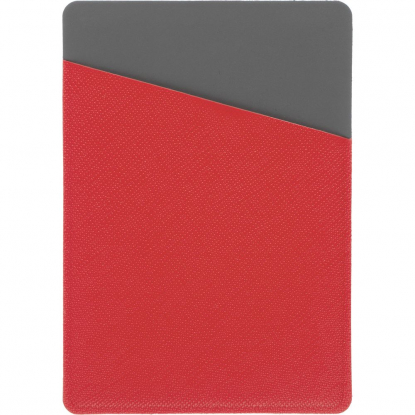 Картхолдер Dual, серо-красный