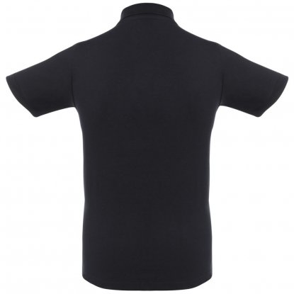 Рубашка поло мужская Virma light, черная, спина