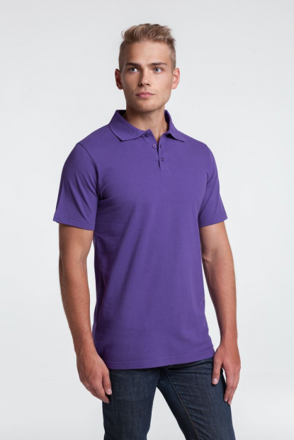 Рубашка поло мужская Virma light, фиолетовая, пример использования