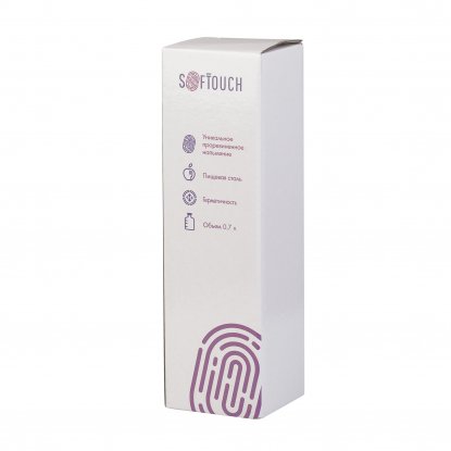 Бутылка для воды Фитнес, soft touch, коробка