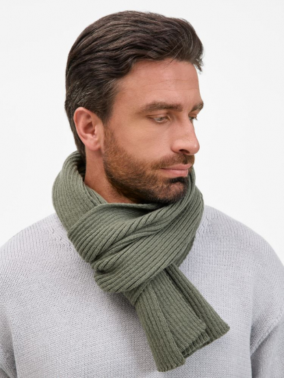 Шарф Catch Match, зеленый (полынь)