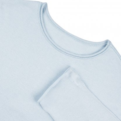 Лонгслив унисекс Siluetti Fuori, светло-голубой