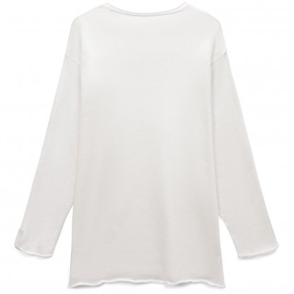 Лонгслив унисекс Siluetti Fuori, молочно-белый