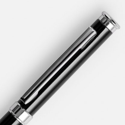 Ручка шариковая Finn Chrome, черная