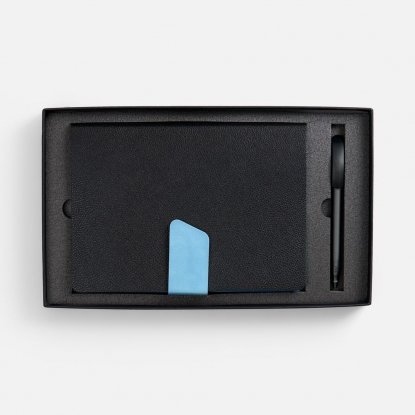 Набор Boom, черный с голубом