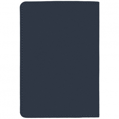Обложка для паспорта Alaska, синяя, вид сзади
