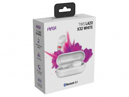 Наушники TWS Lazo X32, белые, коробка