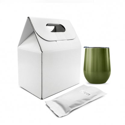 Набор Coffee Box с кофером металлик CO12m, хаки