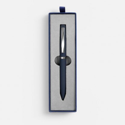 Ручка шариковая Bolt Soft Touch в футляре, синяя