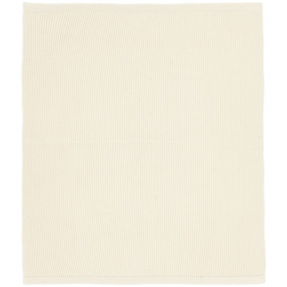 Плед Shirr, молочно-белый, общий вид