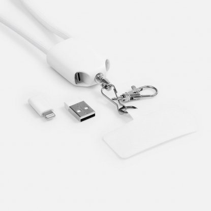 Кабель-ланьярд energyFlex Pro, белый