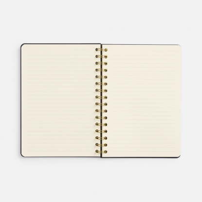 Ежедневник Spiral, недатированный, черный