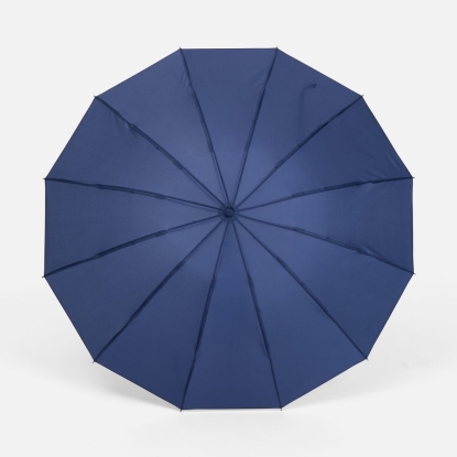 Зонт складной Skymate с УФ-защитой и ручкой-карабином, темно-синий