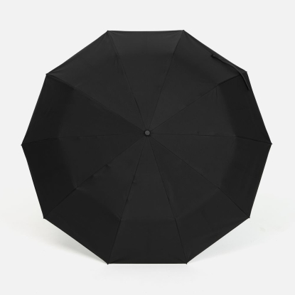 Зонт обратного сложения inLoop с ручкой-карабином, черный