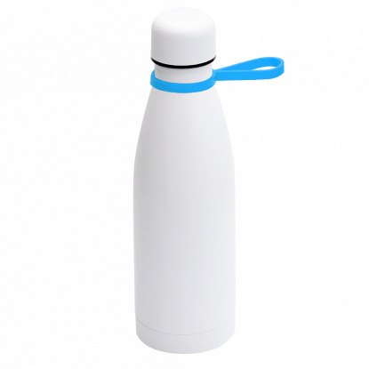 Кольцо-держатель силиконовое для термобутылки Olivia, голубое