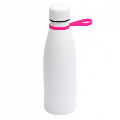 Кольцо-держатель силиконовое для термобутылки Olivia, розовое