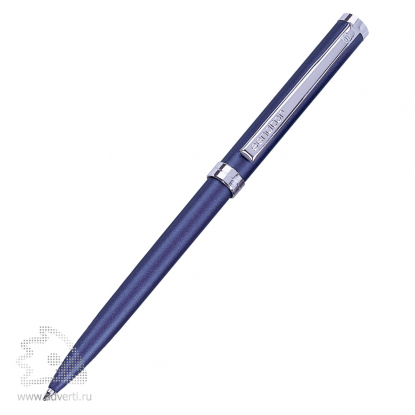 Шариковая ручка Delgado Metallic, синяя с серебристым