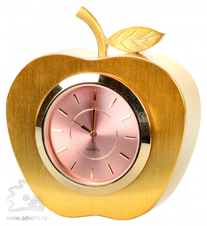 Часы настольные Золотое яблоко, золотистые