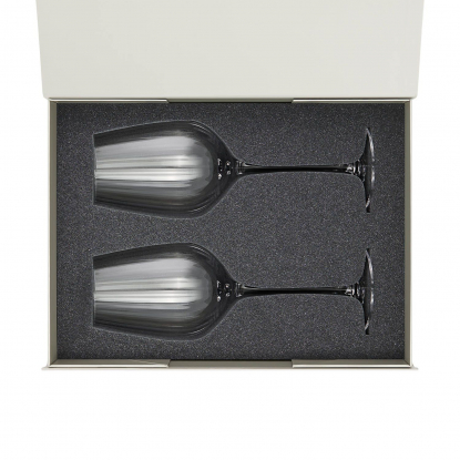 Подарочный набор 2 бокала для вина Бланш, серый