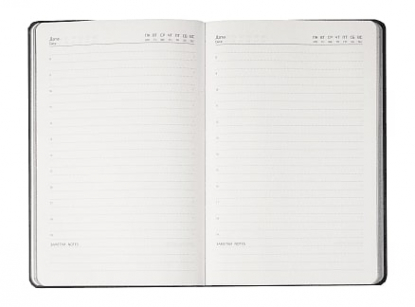 Ежедневник Flexy Smart Porta Nuba Latte A5, недатированный, серый, внутренний блок