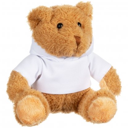 Мягкая игрушка Мишка Cuddleton в белом худи