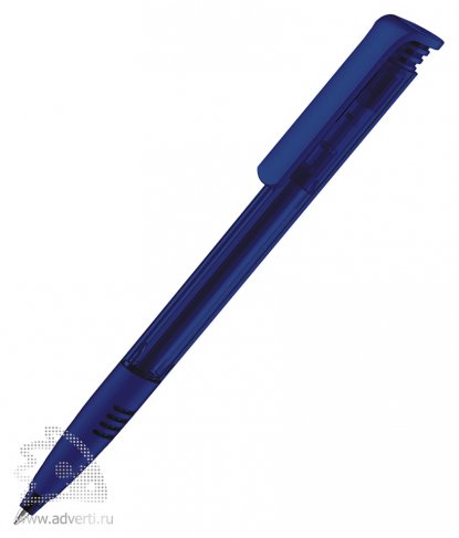 Шариковая ручка Super Hit Clear + Softgriffzone, темно-синяя