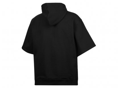 Худи с коротким рукавом Warsaw, унисекс, черное