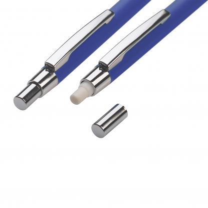 Набор Ray (ручка+карандаш), покрытие soft touch, синий