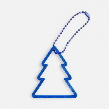 Подвеска Елочка, 3D-печать, синяя