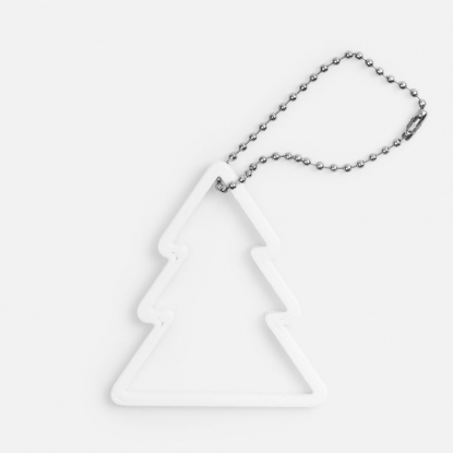 Подвеска Елочка, 3D-печать, белая