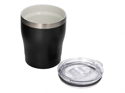 Вакуумная термокружка Rodos с керамическим покрытием, черная