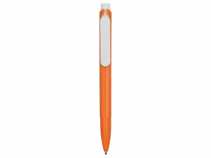 Ручка шариковая ECO W из пшеничной соломы, оранжевая, вид сзади