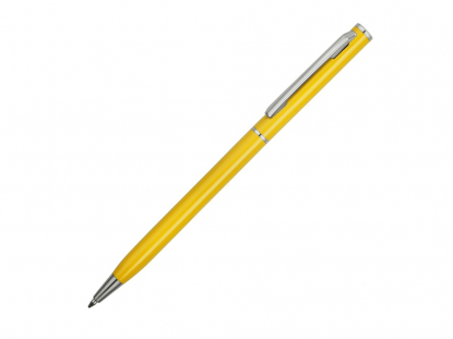 Ручка шариковая Атриум Silver, желтая