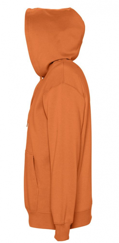 Толстовка с капюшоном Slam 320, унисекс, Sol's, Франция, оранжевая, вид сбоку