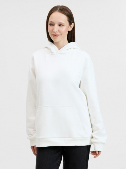 Худи унисекс оверсайз Songo, молочно-белое