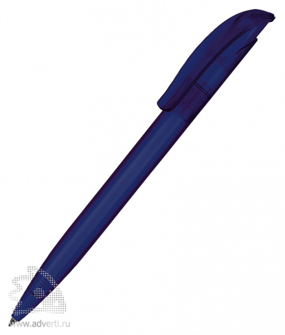 Шариковая ручка Challenger Frosted, темно-синяя