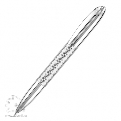 Шариковая ручка Solaris Chrome, белая