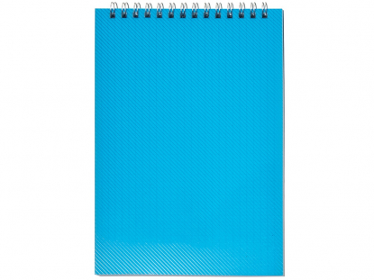 Блокнот А5 в пластиковой обложке, синий