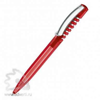 Шариковая ручка New Spring Clear clip metal, красная