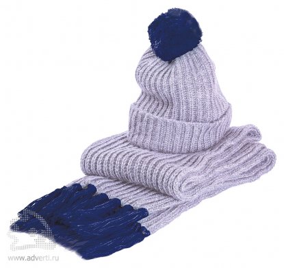 Комплект GoSnow, меланж с тёмно-синим