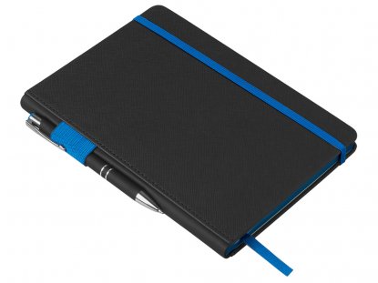 Бизнес блокнот А5 Босси Джуниор, черный с синим