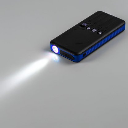 Аккумулятор с беспроводной зарядкой Holiday Maker Wireless 10000, синий