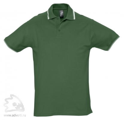 Рубашка поло Practice 270 с контрастной отделкой, мужская, зеленая