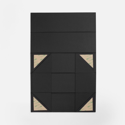 Коробка складная под бутылку Color Jacket Fold, черная