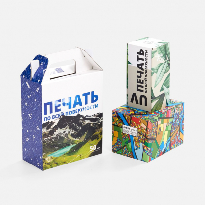 Коробка Freeform с печатью на заказ, L