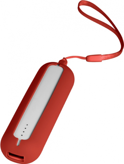 Универсальное зарядное устройство Seashell-1, 2000 mAh, в красном чехле