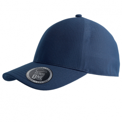 Бейсболка Cap One, один сплошной клип, тёмно-синяя