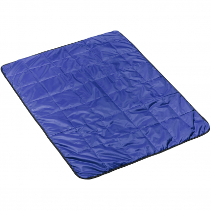 Плед стеганый Camper, ярко-синий, с другой стороны